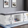 Cargo - Bench With Storage - Gray / White - Image 6