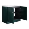 Contemporary Freestanding Bathroom Vanity With Resin Sink & Soft Close Cabinet Doors - Dark Green - Image 16