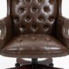 Executive Office Chair, High Back Reclining Comfortable Desk Chair With Smooth Glide Caster Wheels - Brown - Image 6