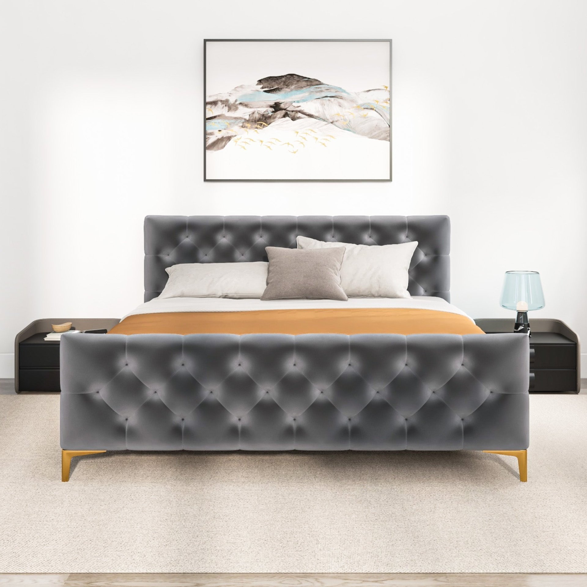 Bailey - King Bed - Dark Gray - Image 7