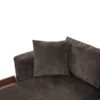 Elegant L Shaped Sectional Sofa With Chenille Upholstery And Wooden Storage Compartment - Brown - Image 20