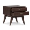 Draper - Mid Century Side Table - Medium Auburn Brown - Image 2