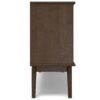 Draper - Mid Century Low Bookcase - Walnut Brown - Image 2