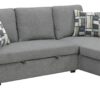 Pensole - Reversible Pop-Up Sleeper Sectional - Gray - Image 3