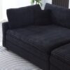 2 Throw Pillows, Four Backrests, Opening Up A New Style For The Living Room's Casual Area - Black - Image 6