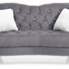 Charming Traditional Loveseat - Gray - Image 3