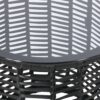 Arias - Boho Side Table With Tempered Glass Top And Rattan Wrap - Black - Image 10