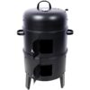 Portable Charcoal Smoker Grill For Outdoor Cooking - Black - Image 7