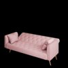 Convertible Double Folding Living Room Sofa Bed - Pink - Image 12