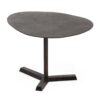 Industrial Style Elliptical Side Table With Aluminum Frame - Bronze - Image 7