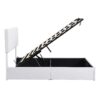 Full Size Upholstered Platform Bed With A Hydraulic Storage System - White - Image 5