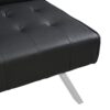 Contemporary Wood Frame Sofa Bed With Stainless Legs - Black - Image 15