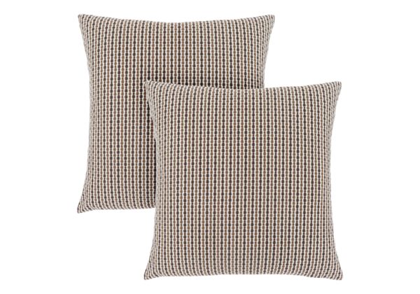 Pillows, Square, Insert Included, Decorative Throw, Hypoallergenic Polyester, Stylish Appearance (Set of 2) - Brown