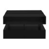 Lift Top Coffee Table With 2 Drawers, Hidden Space And LED Lights For Living Room - Black - Image 12