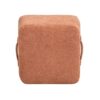 Oliver - Tapered Square Upholstered Ottoman - Spice Orange Fleeced - Image 10