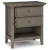Amherst - Bedside Table - Farmhouse Gray - Image 3