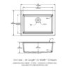 Quartz Kitchen Sink 30" X 22" Granite Composite Workstation Drop In Sink - White - Image 3