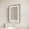 26" X 20" Bathroom Medicine Cabinet With LED Mirror, Anti-Fog, Waterproof, 3000K~6000K Single Door Lighted Bathroom Cabinet With Touch Swich, Dimmable, Recessed Or Surface Mount (Right Door) - Silver - Image 13