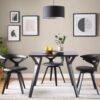Gardenia - Contemporary Dining / Chair With Swivel - Black - Image 7