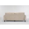 3 Seat L-Shaped Chenille Sofa With Removable And Storage Ottoman, Side Storage, And USB / C - Type Charging Ports Sofa For Living Room, Bedroom, Apartment - Beige - Image 10
