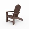 Adirondack Chair Premium HDPE Poly Lumber For Pool, Patio, And Garden Elegance - Brown - Image 5