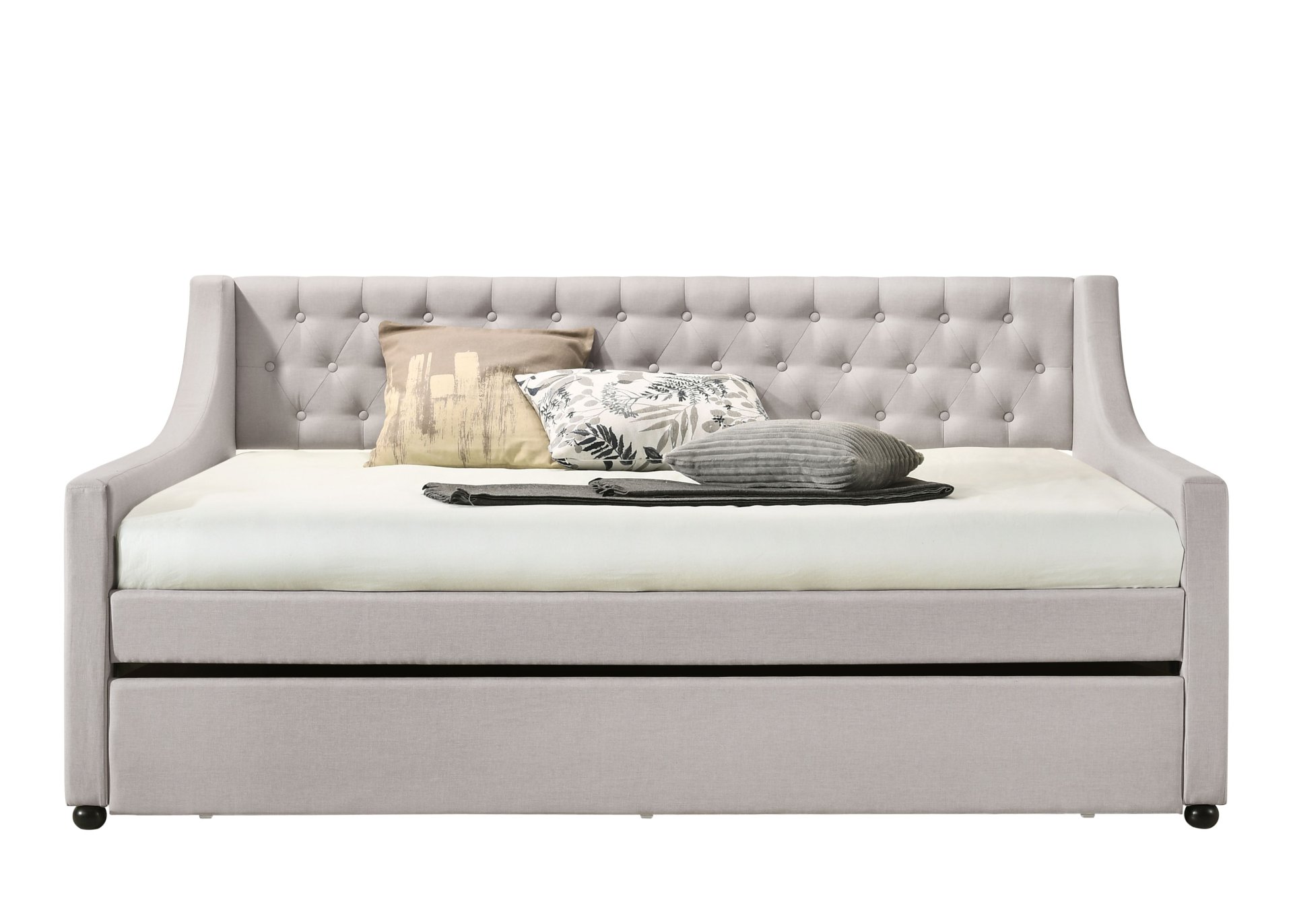Lianna - Full Daybed Twin & Trundle - Fog - Image 5