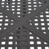 Modern Outdoor Dining Table With Woven Accents - Antique Matte Black - Image 9