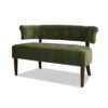 Jared - Roll Arm Tufted Bench Settee - Olive Green - Image 5