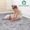 Marfi - 2' X 8' Abstract Runner Rug - Silver / Blue - Image 6