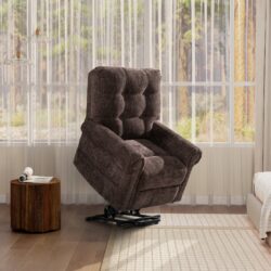 Irwin - Power Lift Recliner Chair - Chocolate Brown