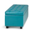 Hamilton - Storage Ottoman - Mediterranean Blue - Image 3