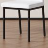 Luxury Simple Chair (Set of 4) - White / Black - Image 10