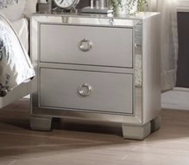 Voeville II - Nightstand - Silver - Image 3
