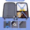 Hardshell Suitcase Double Spinner Wheels Pp Luggage Sets Lightweight Durable Suitcase With Tsa Lock, 3 Piece Set (20/24/28) - Purplish Blue - Image 5