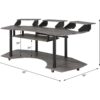 Eleazar - Music Recording Studio Desk - Black Oak - Image 8