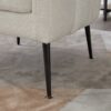 3 Piece Small Living Room Furniture Set, Sofa Loveseat & 2 Armchairs - Ivory - Image 10