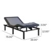Bt2000 - Twin Adjustable Bed Base With Full-Range Positions Adjustment - Blue / Gray - Image 3