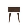 Avery - Night Stand 1 Drawer - Dark Brown / White - Image 2