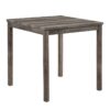 Lucian - 5 Piece Counter Height Pub Table With Tufted Linen Stools (Set of 5) - Creamy White - Image 2