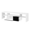 Buck II - High Gloss TV Stand - White / Black - Image 9