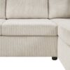 Oversized Sectional Sofa U Shaped Sofa With Chaise Lounge And 3 Soft Throw Pillows - Light Gray - Image 12