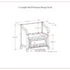 Connaught - Small Entryway Storage Bench - Chestnut - Image 15