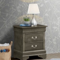 Louis Phillipe - Nightstand - Gray