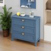 3 Drawer Cabinet For Bedroom - Blue - Image 5