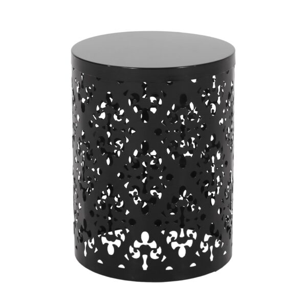 Outdoor Metal, End Table Large - Black