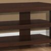TV Stand, Console, Media Entertainment Center, Storage Shelves, Contemporary & Modern - Cherry - Image 3