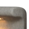 ModernLeather Upholstered Entryway Bench With LED Sensor Light Ottoman For Living Room, Or End Of Bed - Gray - Image 7