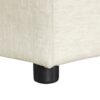 Twin Size Folding Ottoman Sleeper Bed With Mattress Convertible Guest Bed Chenille Upholstery - White - Image 21