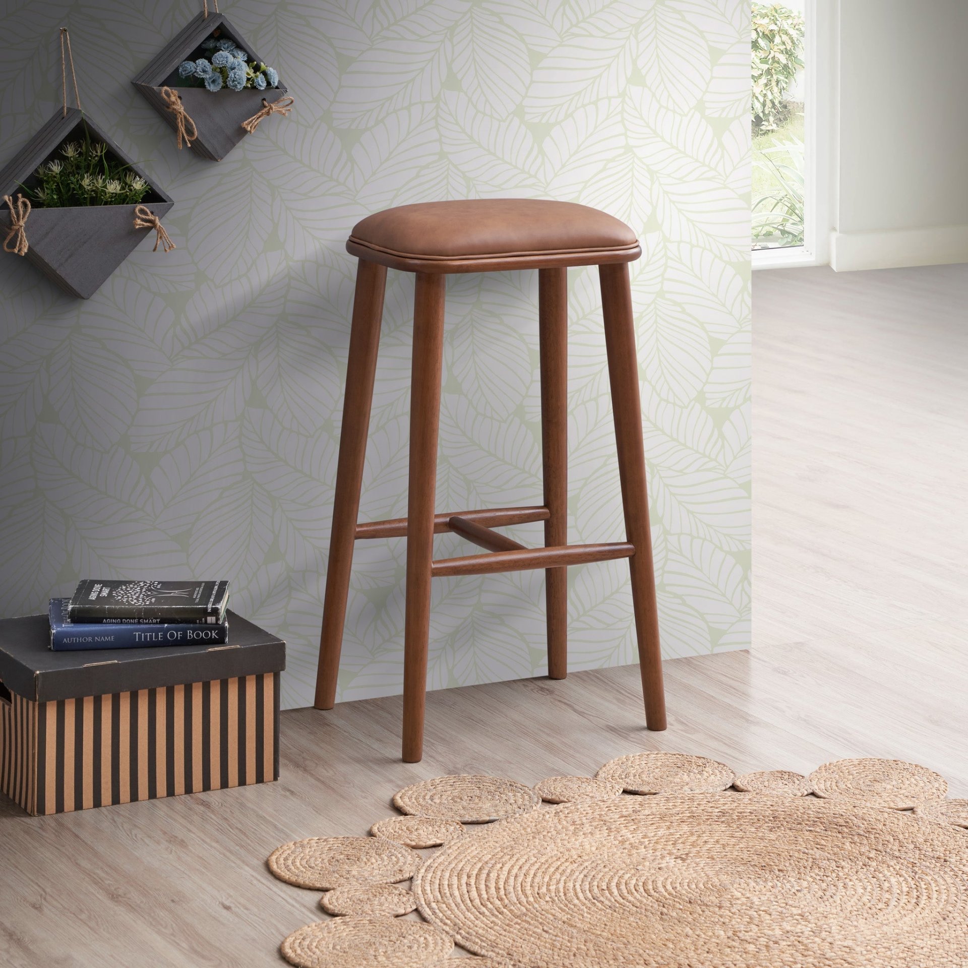 Jason - Bar Stool - Brown / Light Tan - Image 5