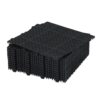 Interlocking Deck Tiles Plastic Waterproof Outdoor All Weather Anti-Slip Bathroom Shower Balcony Porch Strong Weight Capacity Upto 6613 Lbs, Rosette Pattern Pack Of 12 - Black - Image 23